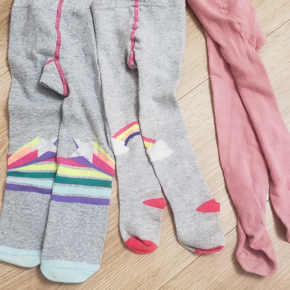 Zara Gray and Pink Socks & Tights Collection